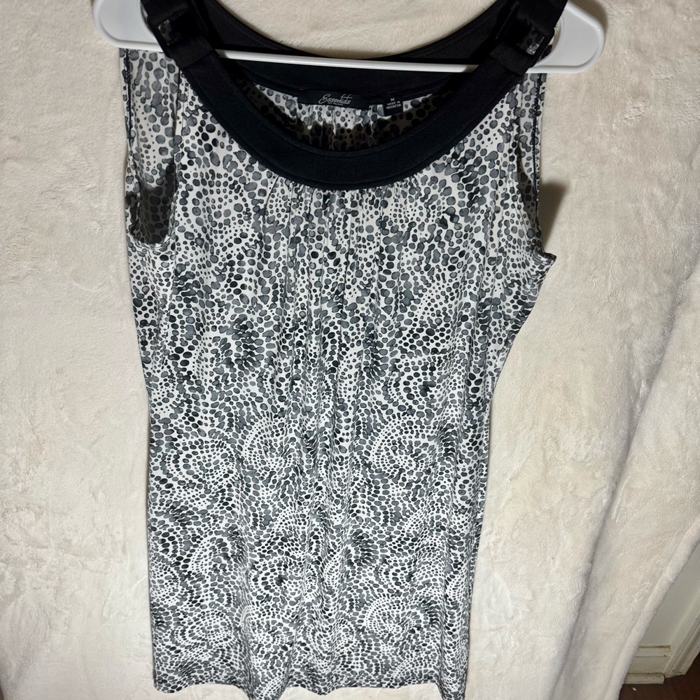 Essentials by Milano Sleeveless Sheath Dress Size Medium Abstract Pebble Print